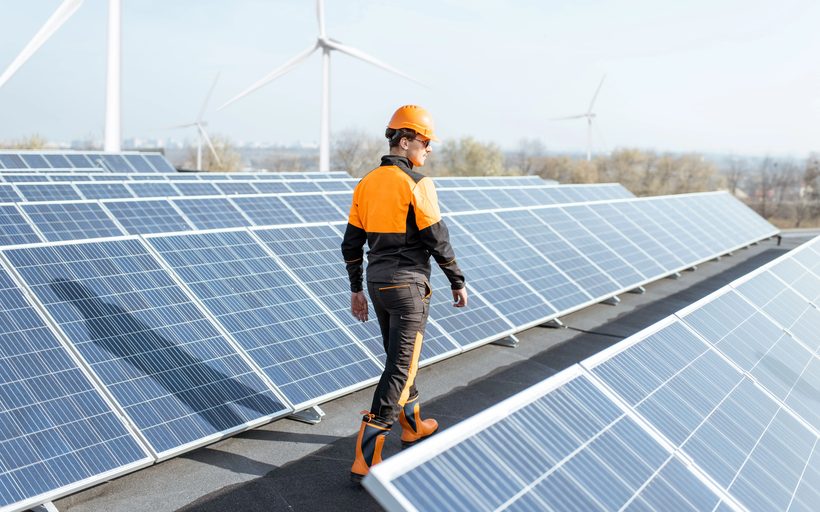 Solaranlage auf dem Dach